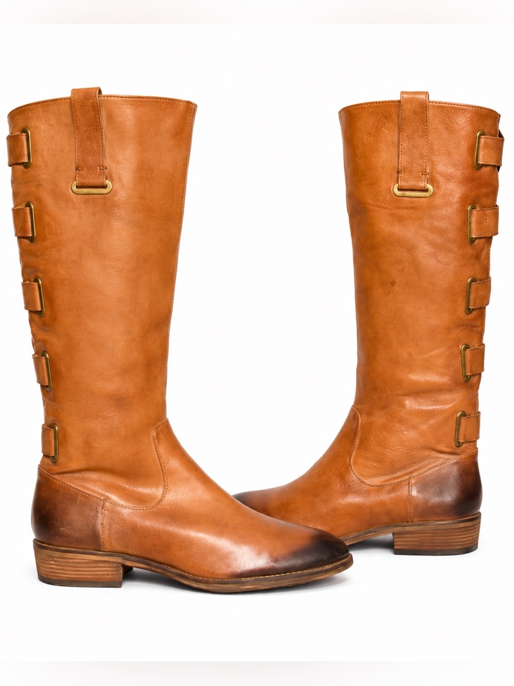 Arturo Chiang brown leather Tall Boots